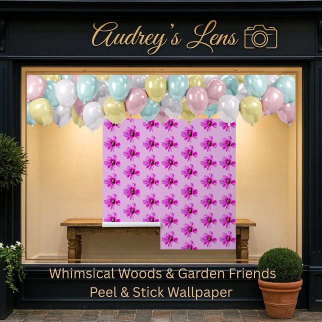 Bumblebee on Pink Cosmos Flower 壁紙 (クリエイターアップロード済み)