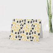 Bumblebee & Onyx Artisan Alphabet カード (正面)