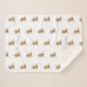Bumblebee Sherpa Baby Blanket | Nature Gift シェルパブランケット (正面(横))
