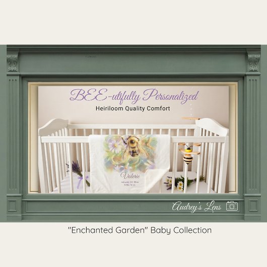 Bumblebee Sherpa Baby Blanket | Nature Gift シェルパブランケット