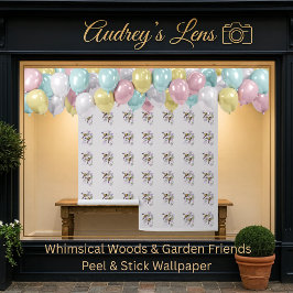 Bumblebees & Chinese Lilac Peel & Stick 壁紙