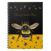 Bumblebees Personalized Gardening Journal ノートブック (正面)