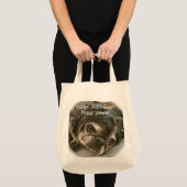 Bumblesnotのトートバック: Puggyか。 トートバッグ (正面(商品))