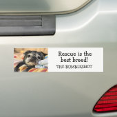 Bumblesnotのバンパーステッカー: 救助は最も最高のな品種です! バンパーステッカー (車上)