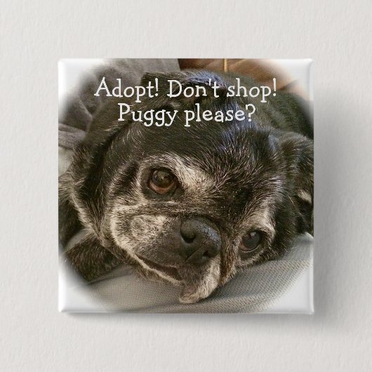 Bumblesnotボタン: Puggyか。 缶バッジ (正面)