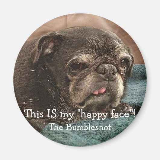 Bumblesnot magnet：これは私の"幸せな顔"! マグネット (正面)