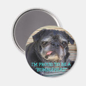 Bumblesnot magnet:バ誇りを持ったンブルヘッド マグネット (正面/裏面)