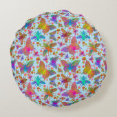 Bumbling Butterflies in Fresh Air DC ラウンドクッション (裏面)