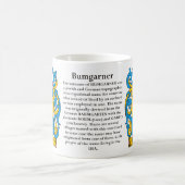 Bumgarner家族の紋章付き外衣 コーヒーマグカップ (中央)