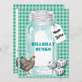 Bumo – カントリースタイルまたはヒルビリースタイル 招待状 (正面/裏面)
