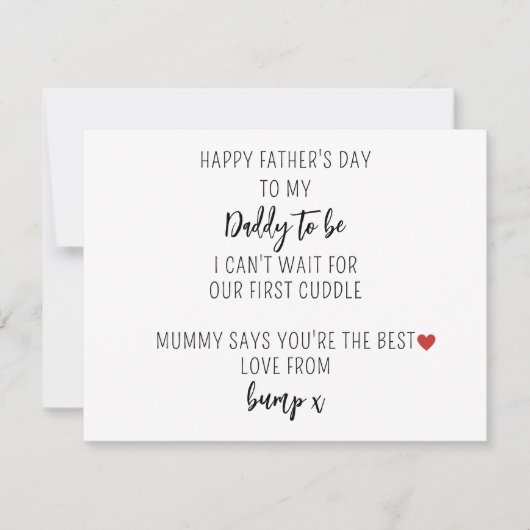 Bumpから心のこもった父の日帰りカード シーズンカード (正面)