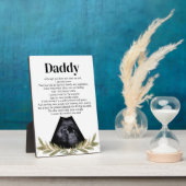 Bumpから期待パパへハートフェルト記念品 フォトプラーク (側面)