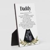 Bumpから期待パパへハートフェルト記念品 フォトプラーク (側面)