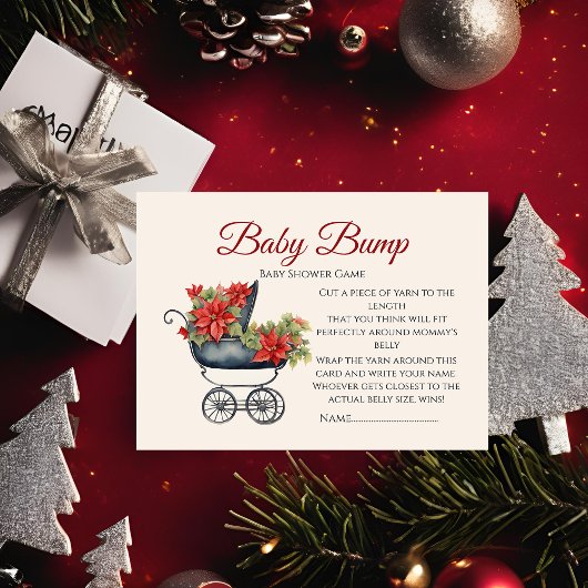Bump Baby Spiel XMas-Kinderwagen Erraten Sie die M エンクロージャーカード