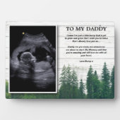 Bump Daddyからの超音波メッセージが残る フォトプラーク (正面)