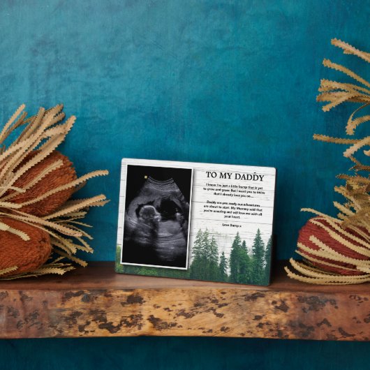 Bump Daddyからの超音波メッセージが残る フォトプラーク (側面)