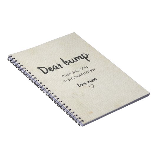 Bump Keepsake親愛 Pregnancy Journal ノートブック (右側)