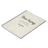 Bump Keepsake親愛 Pregnancy Journal ノートブック (左側)