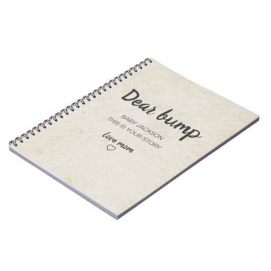 Bump Keepsake親愛 Pregnancy Journal ノートブック (左側)