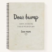 Bump Keepsake親愛 Pregnancy Journal ノートブック (正面)