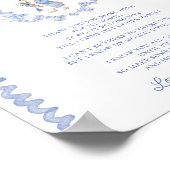 Bump Peter Rabbit Baby Showerからのメッセージ ポスター (角)