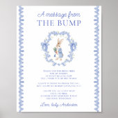 Bump Peter Rabbit Baby Showerからのメッセージ ポスター (正面)