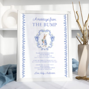 Bump Peter Rabbit Baby Showerからのメッセージ ポスター
