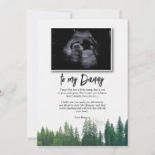 Bump to Daddy Faters Day Sonogramからのメッセージ 招待状 (正面)