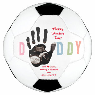 Bump Ultrasound 1st Father's Dayからのメッセージ サッカーボール