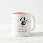 Bump Ultrasound 1st Mother's Dayからのメッセージ ツートーンマグカップ (正面右)