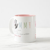 Bump Ultrasound 1st Mother's Dayからのメッセージ ツートーンマグカップ (正面左)