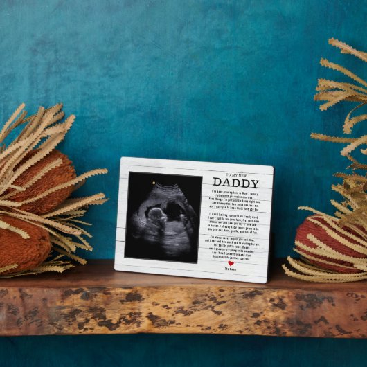 Bump Ultrasound Father's Dayからパパになる フォトプラーク (側面)