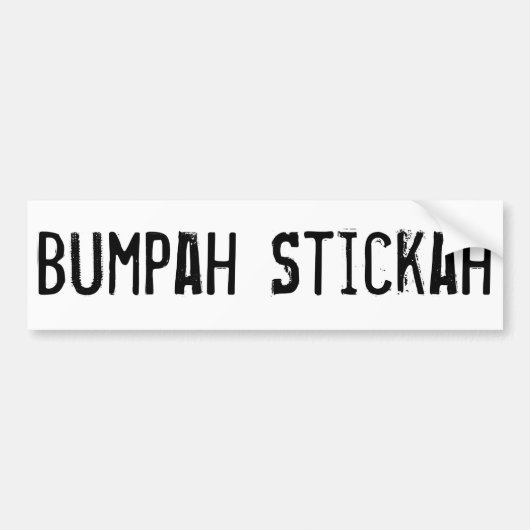 Bumpah Stickahのボストン恋人のバンパーステッカー バンパーステッカー (正面)