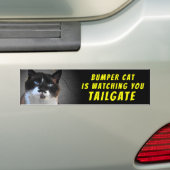 Bumper Cat is watching TAILGATE 46 バンパーステッカー (車上)