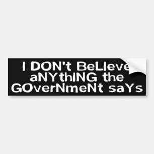 BUMPER_govtsays バンパーステッカー