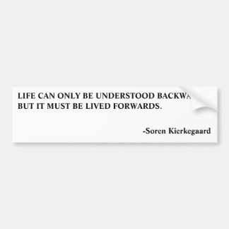 BUMPER-LIFE-KIERKEGAARD バンパーステッカー