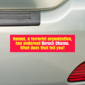 BUMPER_NOBAMA_107 バンパーステッカー (車上)