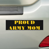 Bumper Stecker 誇りを持った Army Mom バンパーステッカー (車上)