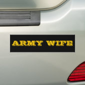 Bumper Stecker Army Wife バンパーステッカー (車上)