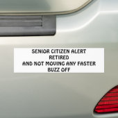 BUMPER STECKER SENIOR CITIZEN ALERT-SENIORユーモア バンパーステッカー (車上)