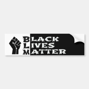 Bumper Stecker with Message Black Lives Matter(バンパ バンパーステッカー