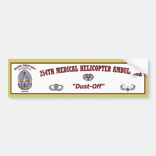 Bumper.Sticker_254th_Dust-off バンパーステッカー (正面)