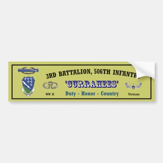 Bumper.Sticker_3-506th.Vietnam バンパーステッカー (正面)