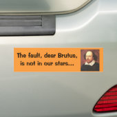 Bumper Sticker Bard：故障した親愛Brutus バンパーステッカー (車上)