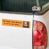 Bumper Sticker Bard：故障した親愛Brutus バンパーステッカー (トラック上)