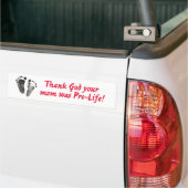 bumper_sticker_thank_God バンパーステッカー (トラック上)