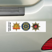 Bumper stickers brandkår Stockholms län バンパーステッカー (車上)