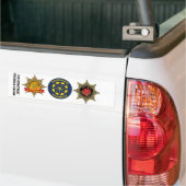 Bumper stickers brandkår Stockholms län バンパーステッカー (トラック上)