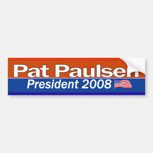 Bumpersticker Pat Paulsenの大統領 バンパーステッカー (正面)