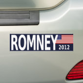 bumpersticker_romney_2012 バンパーステッカー (車上)